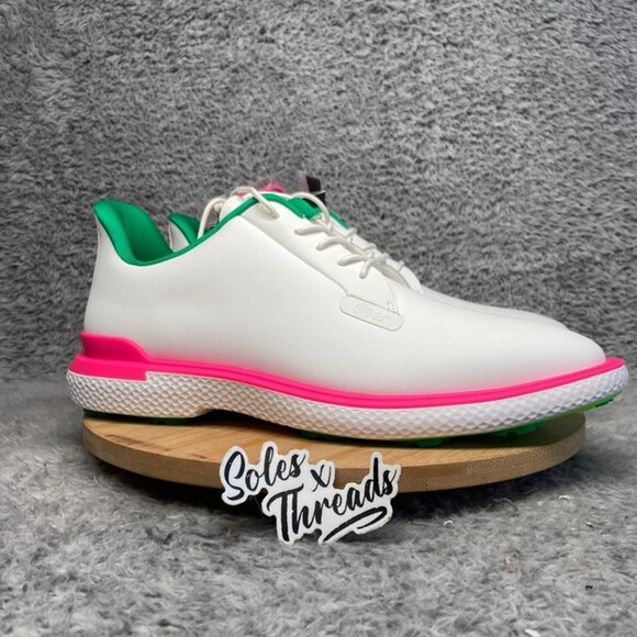 G/Fore Gallivan2r T.P.U. Golf Shoe Size 11 Men White Pink GMF000058 - Picture 3 of 9